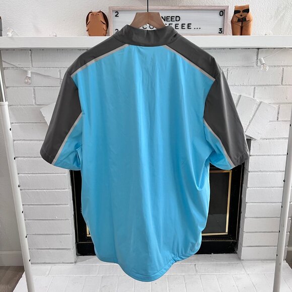 Above the Links Waterproof Windproof Elite Performance Golf Wear Tops - Aqua Blu - Picture 2 of 7